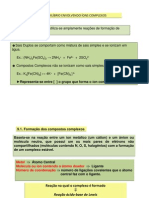 Formação de complexos com EDTA