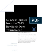 52 Chess Puzzles of the 2013 Reykjavik Open