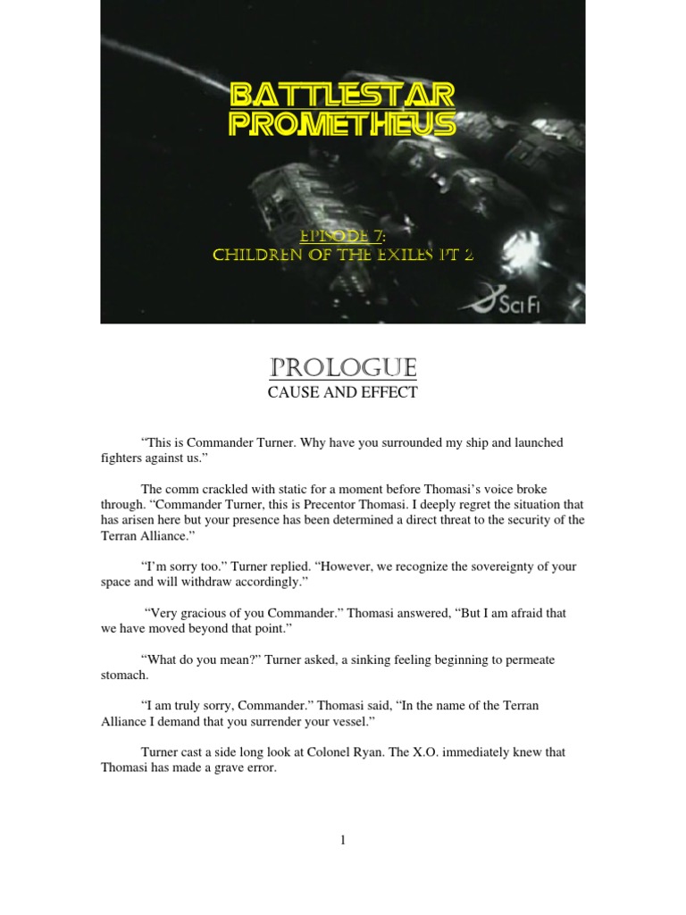 Battlestar Prometheus: Episode 7 Summary | PDF | Fighter Aircraft | Unrest