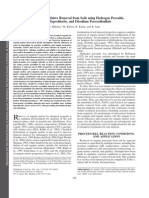 (NaOCl) AnRemoval From Soils Using Hydrogen Peroxide, D Disodium Peroxodisulfate