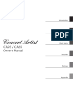 Kawai CA65/95 Digital Piano Manual