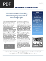 General Information On Gang Stalking