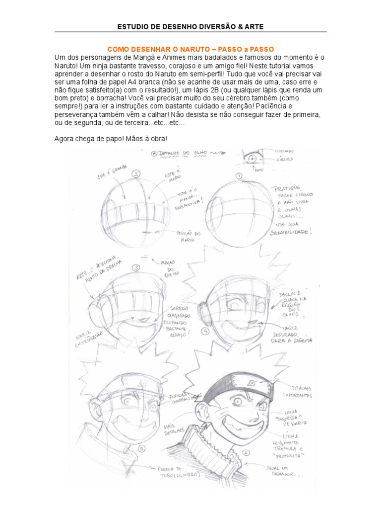 Tutorial Naruto Final, PDF, Desenho