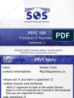 Sos Psyc 100 - Semester 2