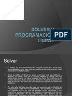 Solver y Programación Lineal
