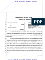 UNITED STATES DISTRICT COURT
DISTRICT OF ARIZONA
United States of America, vs Jared Lee Loughner,