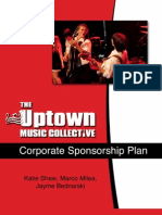 Uptown Music Collective Corporate Sponsorship Marketing Plan