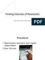 Finding Volumes of Revolution Project