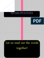 Homophones