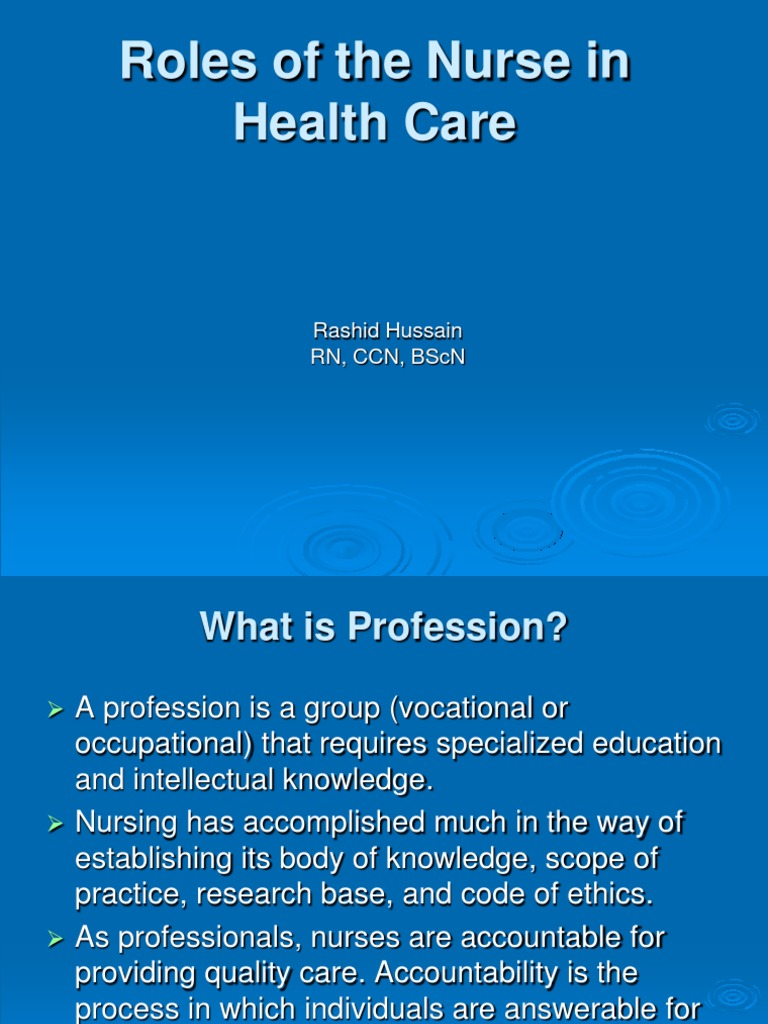 role of nurse in health promotion essay