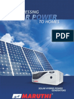 Harnessing To Homes: Solar Hybrid Power Generators