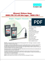 Ultrasonic Thickness Gauge ETM-2 DL Data Logger Model
