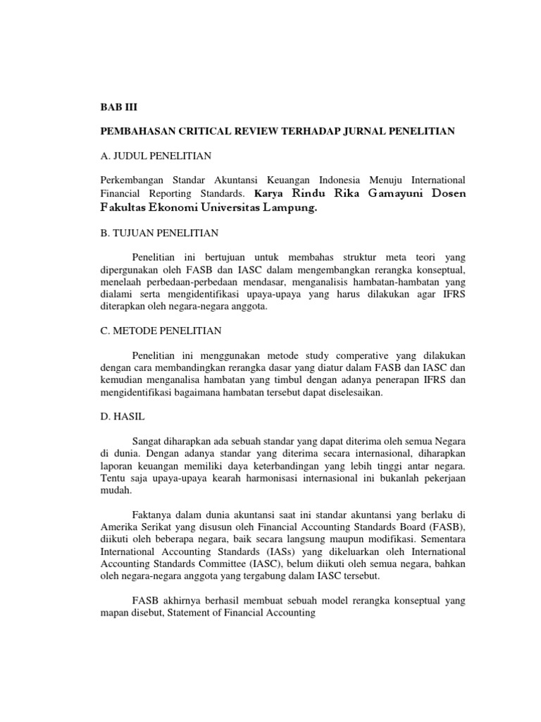 √ Contoh critical review jurnal perbankan syariah