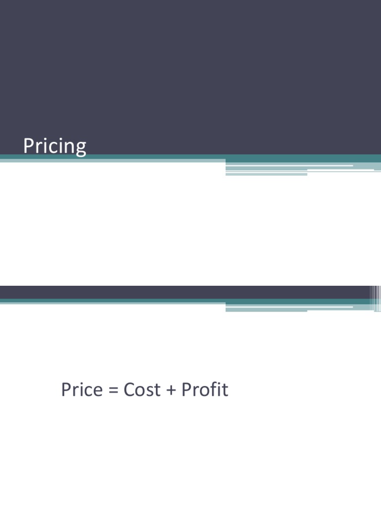 Pricing | PDF