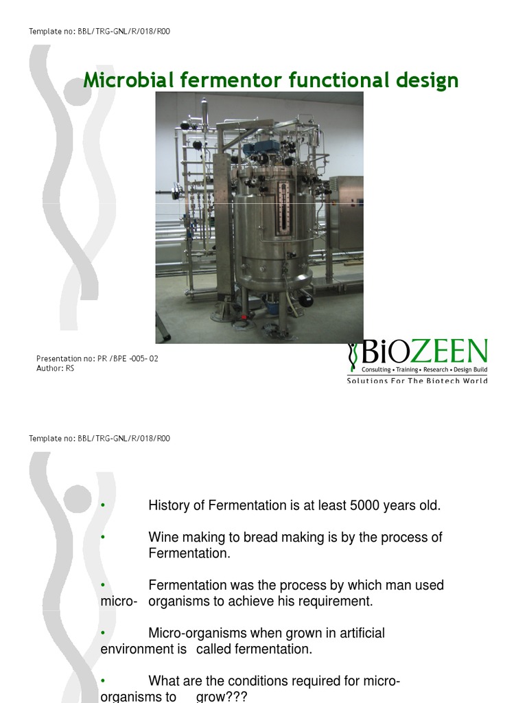 Microbial Fermentor Design Essentials | PDF