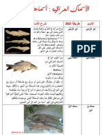 الأسماك العراقية أسماءها وأشكالها ليث