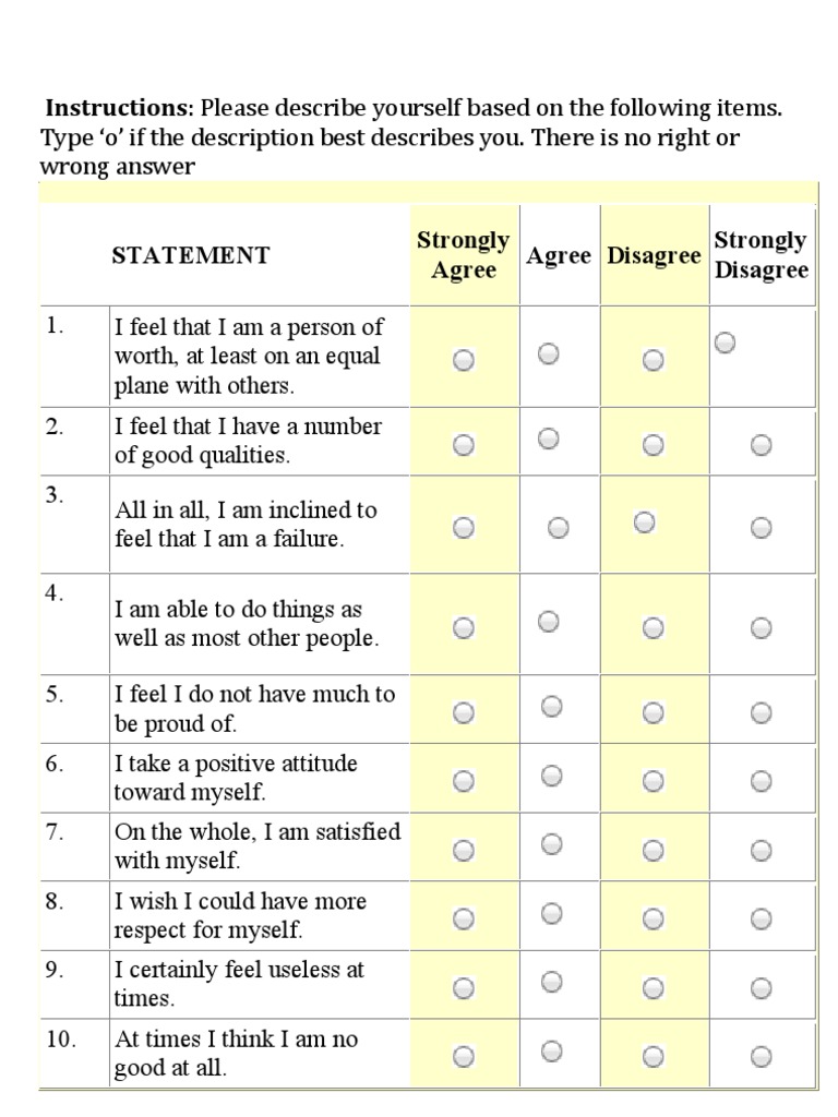 Statement Strongly Agree Agree Disagree Strongly Disagree | PDF