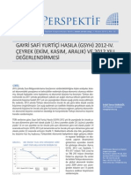 GSYH 2012-IV. Çeyrek Değerlendirmesi