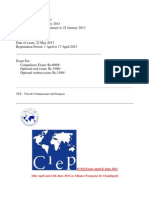 TCF Exam February 2013 PDF