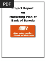 Project Report On Bank of Baroda Marketing Plan