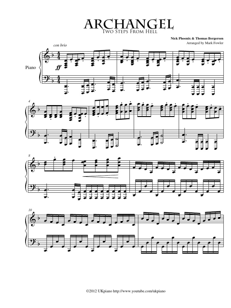 Strength Of A Thousand Men Two Steps From Hell Piano