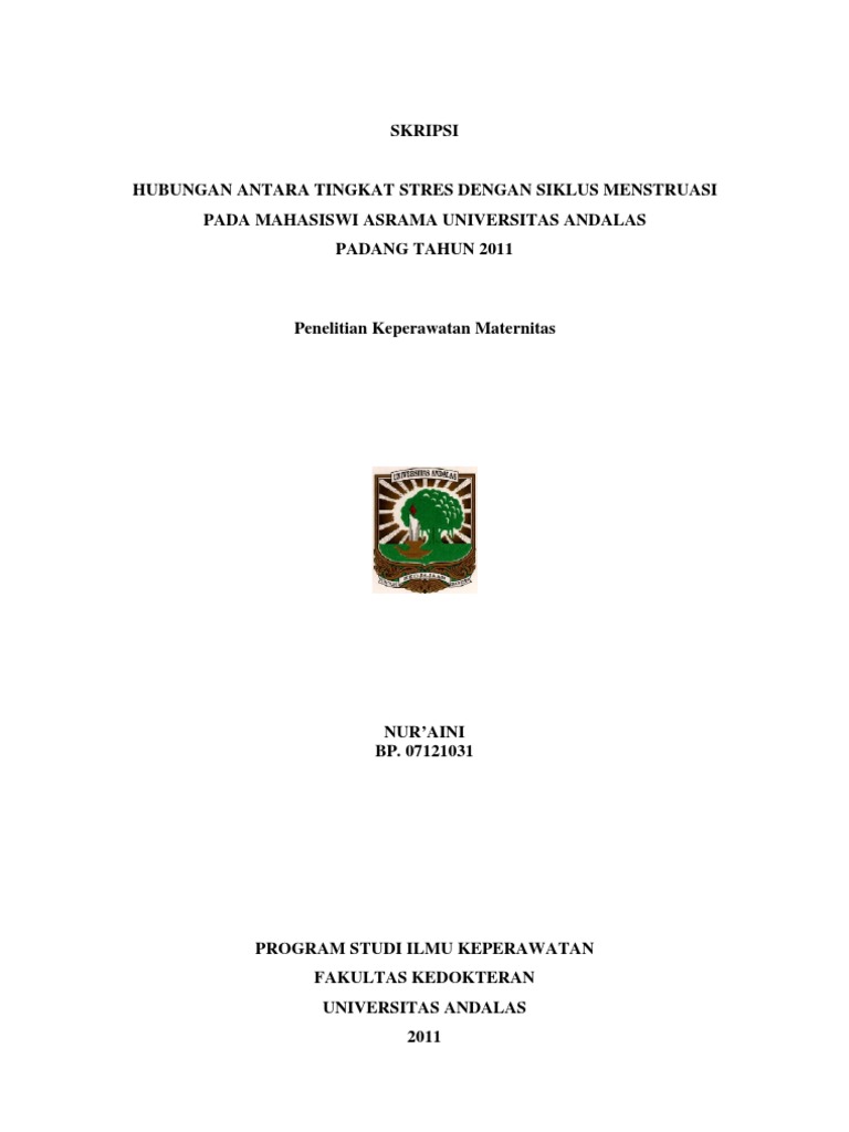 Stress Dan Pola Menstruasi