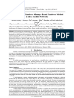 Cost Analysis of Handover Manager Based Handover Method in LEO Satellite Networks