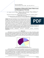 Activity Level Implementation of Microsoft & Linux Client Access On Heterogeneous Networks