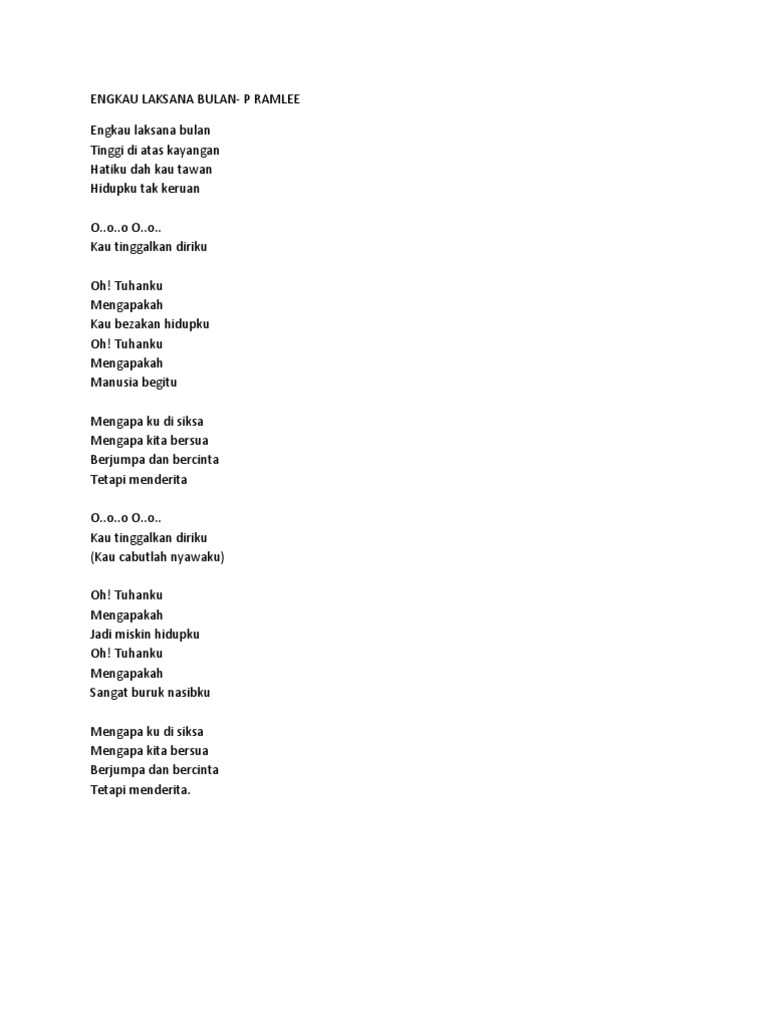 Engkau Laksana Bulan Pdf