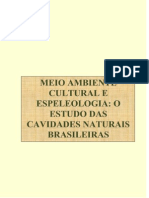 Espeleologia e Meio Ambiente Cultural - o Estudo Das Cavidades Naturais Brasileiras
