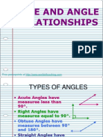 Angleline and Angle Relationships