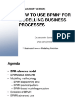 How To Use BPMN For Modelling Business Processes: Webinar (Short Version)