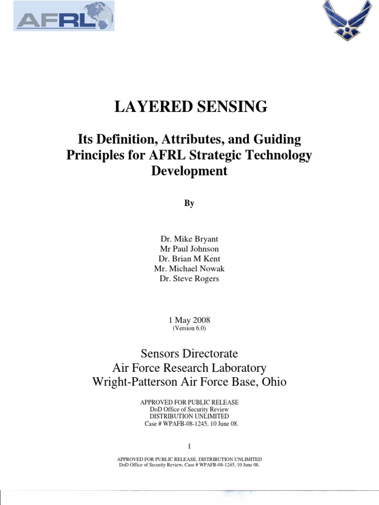 BryantLayered Sensing, Definition, Attributes, Guiding Principles (AFD