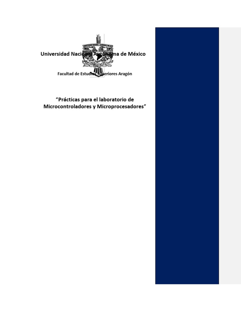 Prácticas Para El Laboratorio De Microprocesadores Pdf