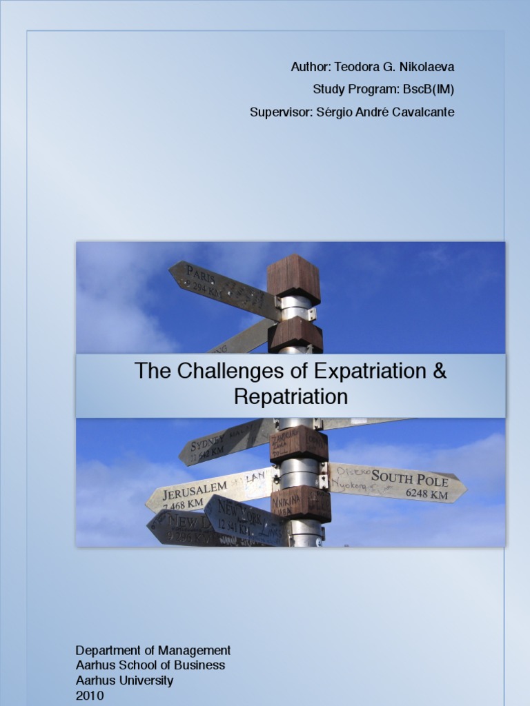 Expatriation and Repatriation Challenges | PDF | Positivism ...