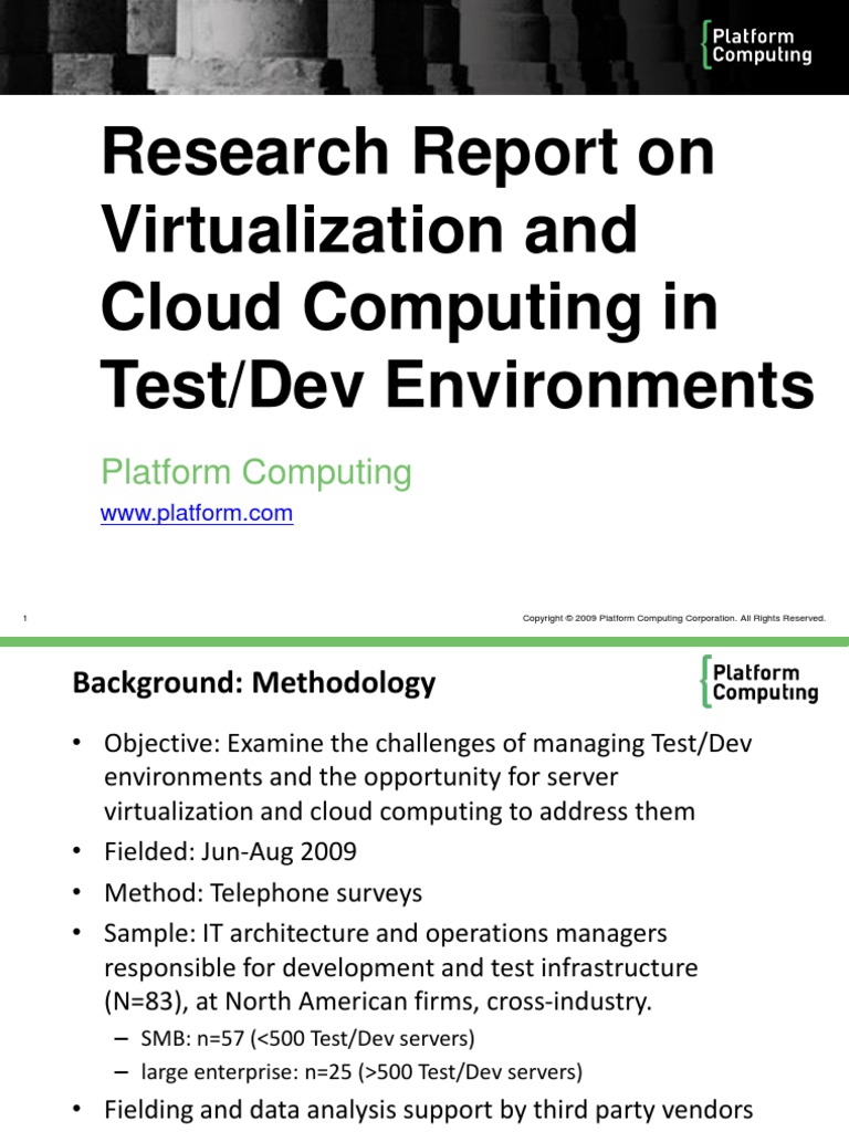 Platform Comuting Test Dev Survey Results FINAL | PDF | Cloud Computing ...