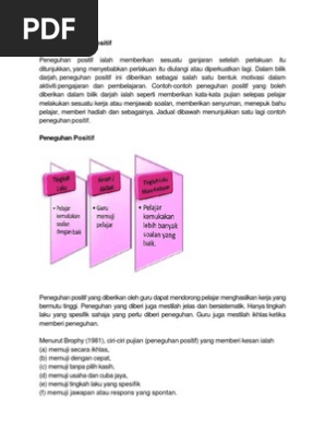 Perbezaan Peneguhan Negatif Dan Positif Pdf