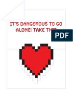 Mario-Style Heart Pop-Up E-Card Template