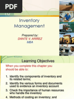 INVENTORY MANAGEMENT-DANTE V. ARIÑEZ