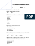 Inquérito Sobre Energias Renováveis