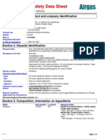 Material Safety Data Sheet: Section 1. Chemical Product and Company Identification