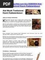 Alat Muzik Tradisional Kaum Kadazandusun