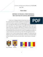 Republic of Moldova Versus Romania - The Cold War of National Identities