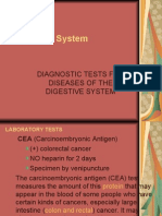 Digestive System: Diagnostic Tests For Diseases of The Digestive System
