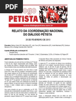 Relato Coordenacao DP - 13.02.25