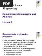 Lesson 3 Requirements Engineering and Analysis