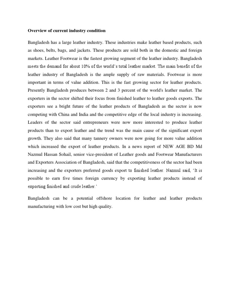 Leather of bangladesh pdf