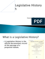 Federal Legislative History for Summer Success 2013