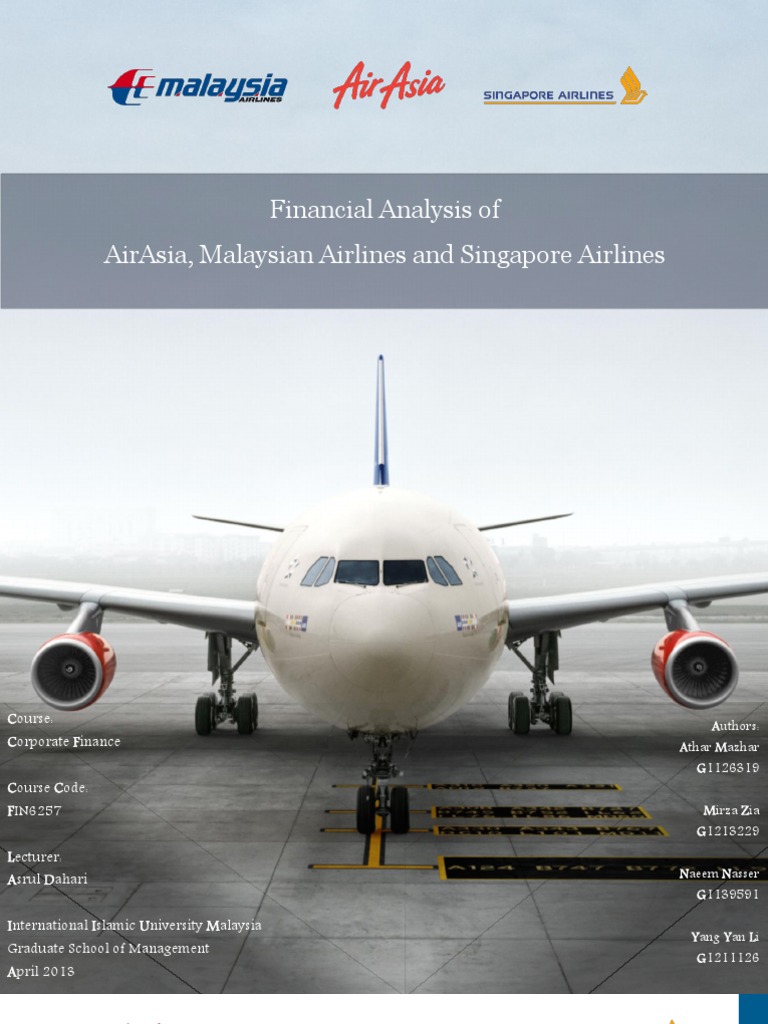 Analysis of AirAsia, Malaysian Airlines and Singapore Airlines PDF