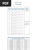 Plase Sudate - Specificatii